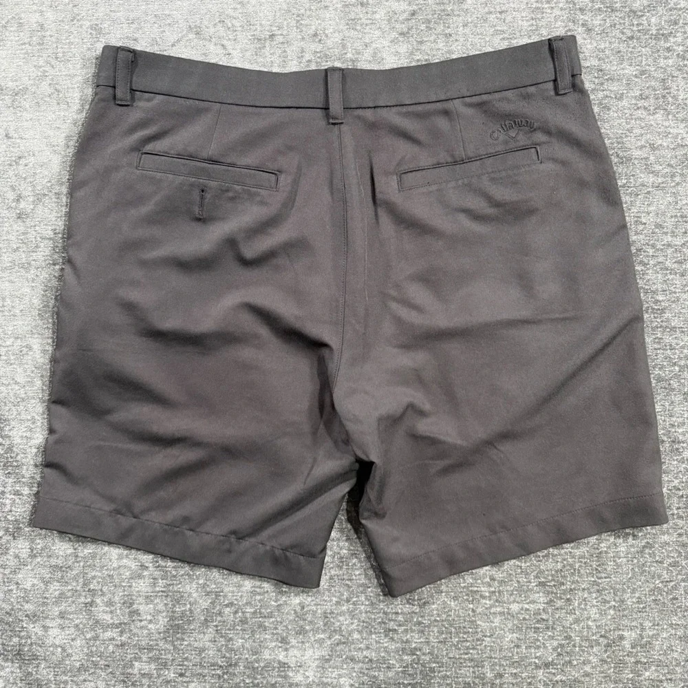 Callaway Mens Performance Golf Shorts Dark Grey Stretch Flat Front Size 36